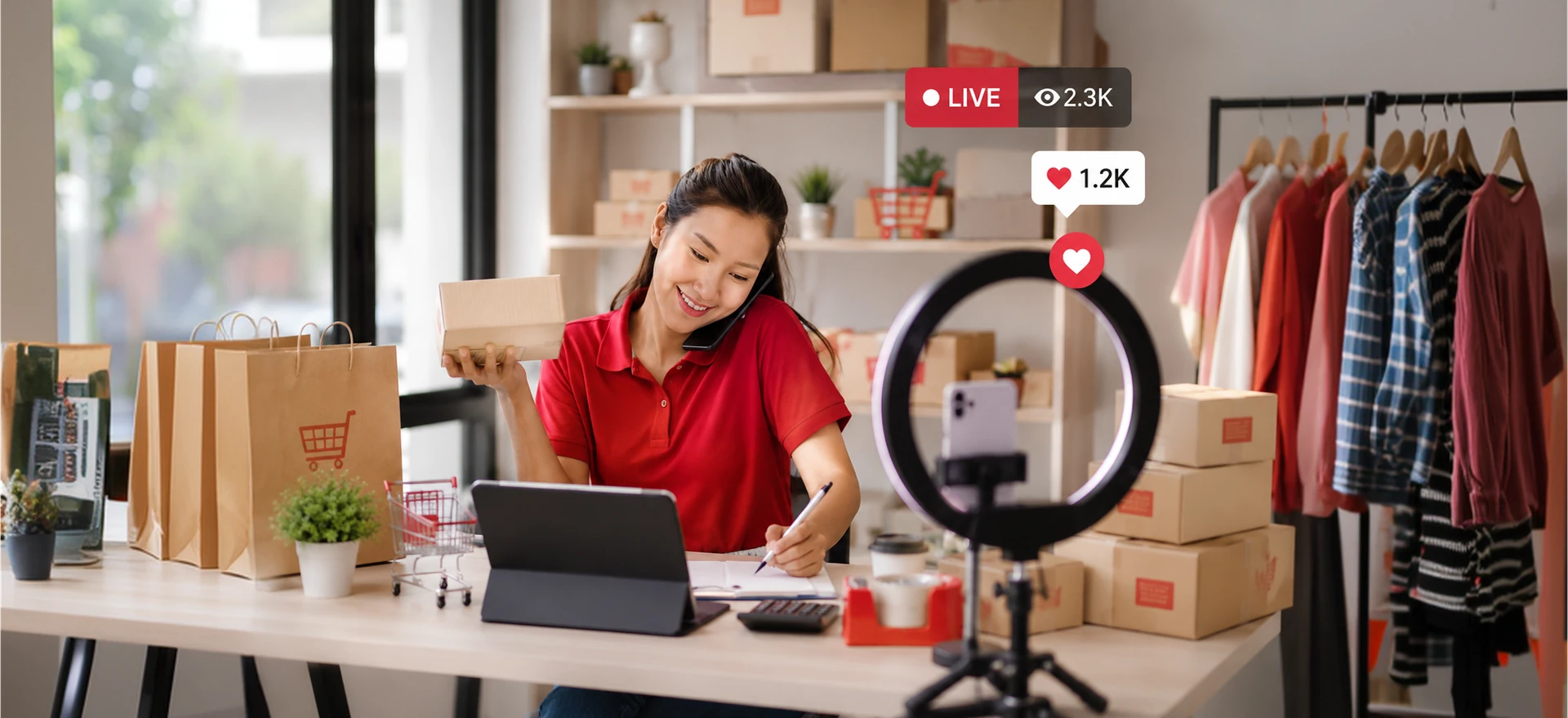 ผู้ประกอบการ E-Commerce ไลฟ์ขายสินค้าออนไลน์